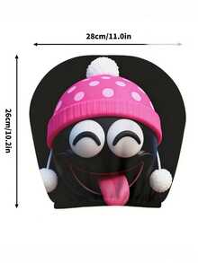 2 piezas de fundas de reposacabezas de coche de punto rosa, adecuadas para viajes, viajes diarios, decoración del interior del coche, suaves y cómodas, adecuadas para todas las estaciones, fáciles de limpiar, como regalo para familiares y amigos - 2 piezas - Ver 4