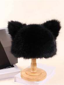 1顶休闲仿毛皮护耳飞行员帽，带扣，保暖防风，男士秋冬度假装扮 - 多色2 - 查看 11