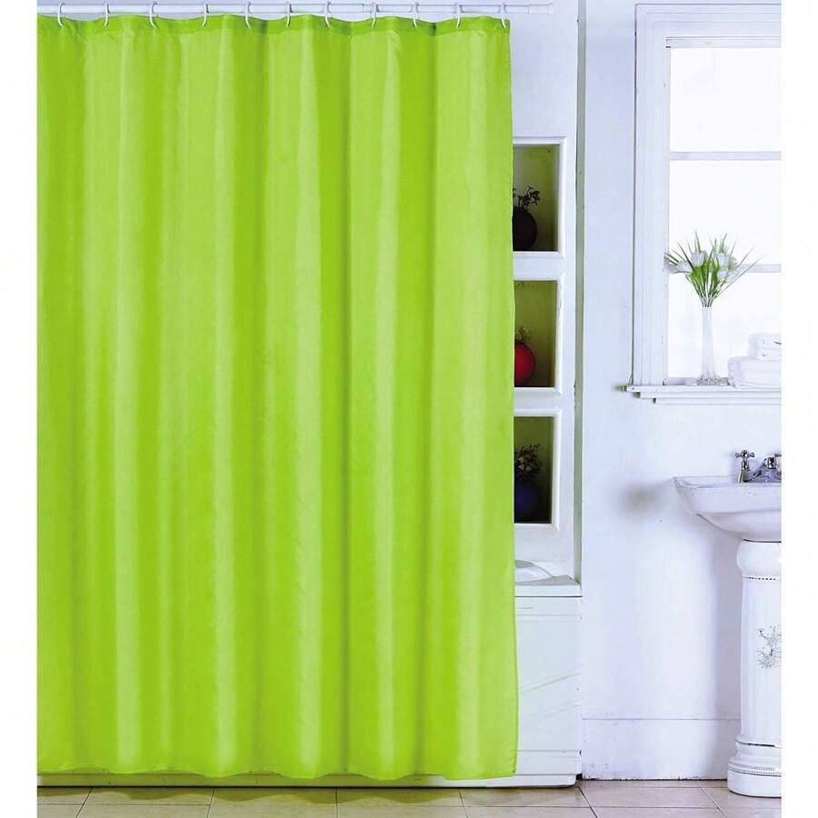 OISE ART STORE Tenda Doccia Verde In Poliestere 180x200 Cm Tendina Vasca Bagno - - Multicolore - Visualizzare 1