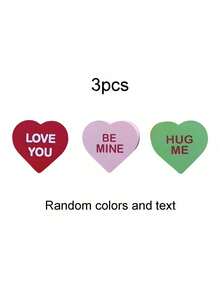 6件套 - 情人节装饰心形桌面摆件，木质多层托盘装饰，可爱“做我的爱人，永远属于你”对话糖心，适合情人节、结婚纪念日礼物、餐桌墙面装饰、圣诞节装饰，多层托盘糖心摆件，农舍风格甜蜜心形桌面装饰，经典家居餐桌装饰礼品 - 彩色 - 查看 13