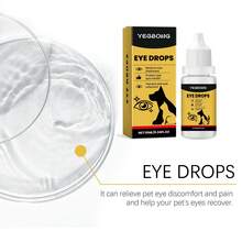Pet Eye Drops, Gentle Cleaning & Care For Tear Stains & Secretions, Suitable For Cats & Dogs