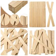 12 Inch Wooden Paint Crafts Sticks For Paint Mixing, Paint Stirrers, Chemical Stirring, Garden And Library Markers - Beige - View 7