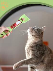 Long-Handled Squeeze-Type Interactive Cat And Dog Feeding Spoon/Cat Food Dispenser - Multi-Functional Wet Food Scoop, Leak-Proof And Dispensing Design, Durable, Easy-To-Clean Plastic Pet Food Spoon, Ergonomic Handle, Suitable For Kittens And Adult Cats, Fun-Shaped Cat Treat Feeder, Pet Liquid Treat Residue-Free Feeder, Squeeze-Lick Type Treat Dispenser (Multiple Colors Random) - 5毫升 - 查看 6