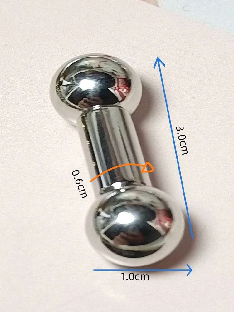 穿孔1/16件装女士唇钉，不锈钢多色宝石身体穿刺饰品，油性舌环，女士穿刺钉，钛钢低过敏性，适合日常佩戴，舌钉饰品身体饰品 - 球款舌環 - 查看 11