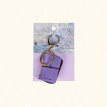 [Diario portátil] Mini diario de notas con llavero | 1 pieza | Papel de colores variados | Portátil | Diversos escenarios | Elegante - Multicolor - Ver 11