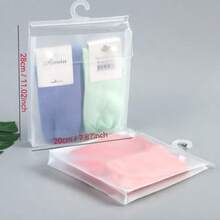 1/2/3/5个装透明PVC收纳袋（带提手），防潮透明整理袋，适用于收纳床上用品、毯子、枕头，节省衣柜和壁橱空间，家用锋利工具收纳袋，可重复使用，居家旅行两用。 - 無色 - 查看 9