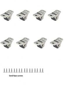 4 piezas/8 piezas/12 piezas/16 piezas Ruedas de cajón de tatami, Ruedas pequeñas silenciosas de 1 pulgada/1.2 pulgadas, Ruedas rectas para muebles, Ruedas direccionales - Multicolor - Ver 9