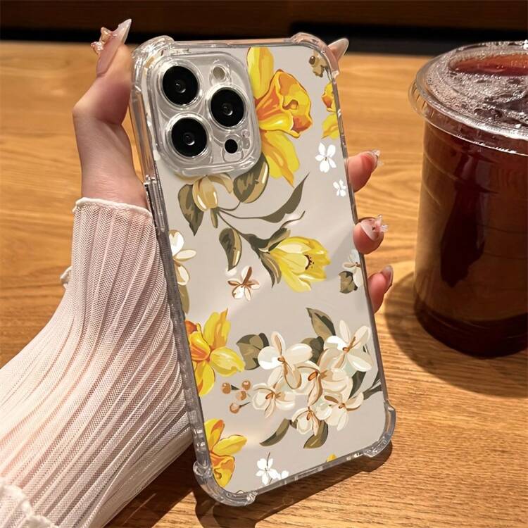 Adecuado para 17 Pro 17Air 17 16PLUS 15 14 13 12 11 Series Funda de Teléfono Transparente, a Prueba de Golpes, Portátil, Funda Suave con Airbag Anticaída de Cuatro Esquinas, Adecuada para Regalos de Navidad y Halloween para Novia, Novio, Familia, Hermanas, Amigos - Colores mixtos - Añade 4