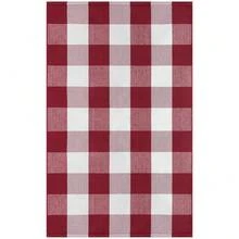 IOHOUZE Christmas Buffalo Plaid Rug 27.5 X 43 Inches Outdoor Indoor Doormat Red White Check Area Rug Woven Cotton Checkered Front Porch Mat Christmas Decor For Front Door Entryway Home Entrance,One-Size,RedandWhite24inchx38inchRectangular - 紅白相間 24吋x38吋長方形 - 查看 9