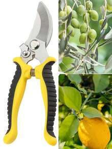 Professional Stainless Steel Pruning Shears - Manual Garden Pruners For Landscaping, Durable And Sharp Bypass Pruning Shears, No Electricity Required - Multicolor - View 5