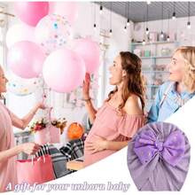 Juego de 8 Gorros de Turbante para bebé, Gorros con Nudo de Lazo Suave, Gorros de Turbante con Lazo, Gorros de Hospital para bebés, recién Nacidos, Envoltura para la Cabeza de 0 a 48 Meses,36984282 - Multicolor - Ver 6