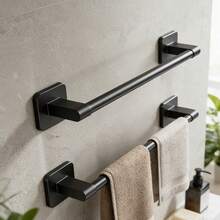No Drill Wall Mounted Multi-Function Storage Rack, Suitable For Bathroom Towels, Slippers, Kitchen Cloths Storage Hanger - متعدد الألوان - مشاهدة 6