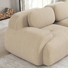 Sofas & Couches - Beige + Corduroy + 4 Seat - View 10