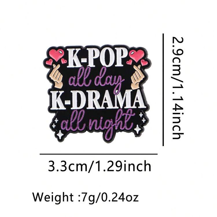 1件金属胸针、吊坠、徽章、肩章，简约卡通风格，创意包包配饰 - NR90456 - 查看 4