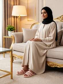 女士家居拖鞋，新款夏季防滑家居凉鞋 - 粉色 - 查看 5