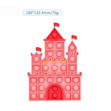 1/4个可爱生日蛋糕造型按压式泡泡减压玩具，硅胶材质，可按压泡泡，具有感官减压功能，适合自闭症儿童、女孩和成人使用，有助于缓解焦虑和压力。 - 彩色 - 查看 5