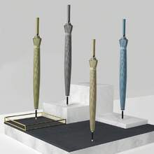 Meichoon Large Umbrella 24Ribs Strong Windproof Glassfiber Bumbersoll Long Handle Manual Business Golf Bumbershoot Outdoor Women Men Multiple Colors KS46,36986466 - Color caoba - Ver 6