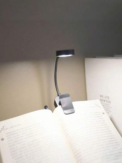 4-LED Black Clip-On Book Light, 3 Color Temperatures, Book Lamp, Eye-Care Reading Light, Dimmable, Mini Portable Clip-On Reading Light (Batteries Not Included), Suitable For Bedside Reading - Eye Care, Stepless Dimming Brightness, Mini Portable Lightweight Clip-On Reading Lamp