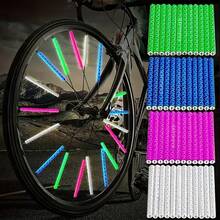 12 Clips Reflectantes para Rayos de Bicicleta Ultra Brillante 360º - Rosa - Ver 2