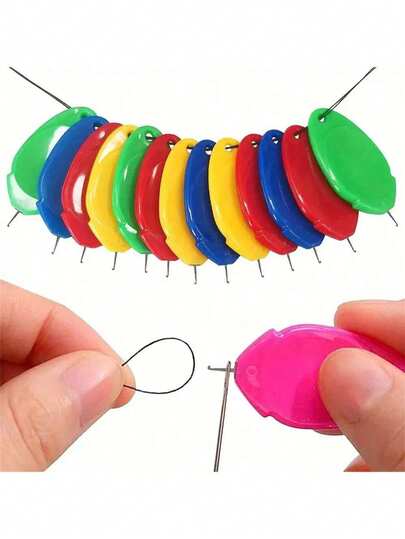 5-20 piezas/Paquete Enhebrador de máquina de coser y costura a mano - Juego de herramientas de enhebrador de colores fácil de usar, adecuado para personas mayores