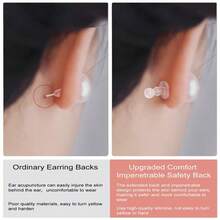 30个/50个耳钉耳塞，手工DIY饰品耳环配件，硅胶防滑防丢耳塞