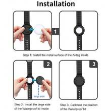 Pulsera Airtag Impermeable para Niños Compatible con Apple AirTag, Funda Protectora para Air Tag GPS Tracker, Correa de Reloj Elástica Ajustable de Nailon Antipérdida para Niños,36980140 - Burdeos - Ver 6