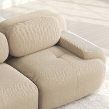 Sofas & Couches - Beige + Corduroy + 4 Seat - View 8
