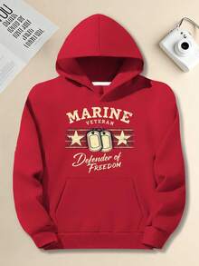 Felpa con cappuccio Navy Freedom Guard - Modello militare, Felpa con cappuccio oversize, Adatta per veterani, abbigliamento casual e abbigliamento per anniversari - JPH-9, Abbigliamento patriottico, Design di stampa accattivante, Cuciture di alta qualità, Top a maniche lunghe, Per indossatori patriottici, Taglie forti - nero - Visualizzare 7