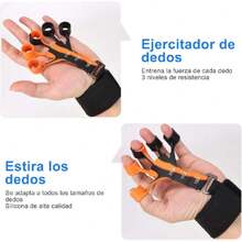 Fortalecedor de Agarre,3 en 1 Ejercitador de Antebrazo Set,con Contador,Ejercitador de Mano,Hand Grip Ajustable,Kit de Entrenamiento para Ejercicio Mano,para El Tratamiento y Recuperación de Dedos,36984585 - Neblina azul - Ver 5