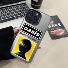 Phone Case For  12 11 Rock 13 14 Band 15 16 O-Oasis-S 17 Max Pro Plus Mini Silver IMD Laser Cover.Christmas Accessories. - 2 - 查看 12