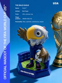 2026FIFA WorldCup Mascots, Figurines, Dolls, Collectible Toys, Statues - Official Licensed Genuine Product CLUTCH/MAPLE/ZAYU - WC2026 - CLUTCH (Mỹ) - Xem 3
