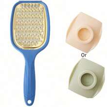 1 pieza Rallador multifunción de acero inoxidable, rebanador, rallador de pepino, rallador grueso y fino de doble cara, para usar - Multicolor - Ver 17