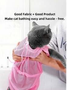 1 Upgraded Cat Bathing Bag, Cat Bathing Tool, Pet Grooming Restraint Bag, Bathing Bag For Cats And Dogs, Nail Trimming, Grooming And Medication - Multicolor - View 4