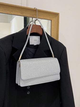 Bolso cuadrado minimalista para mujer, nueva bolsa de hombro de unicolor de moda de verano, bolso de tote casual, bolso cruzado retro