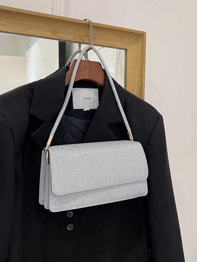 Bolso cuadrado minimalista para mujer, nueva bolsa de hombro de unicolor de moda de verano, bolso de tote casual, bolso cruzado retro