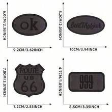 2/4pcs Feather Down Jacket Patches, Self-Adhesive, Seamless, High-End Clothing Repair, Leather Garments, Holes, Black Embroidered Fabric Patches, Jacket Patches, Sewing Patches, Clothing Patches, Garment Care Solution, Clothing Hole Repair, Embroidered Badges, Clothing Repair Stickers, Minimalist Repair Look, Understated Repair Style, Durable Fabric Structure, Enhanced Patch Durability - Multicolor - View 31