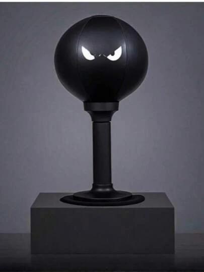 1 pieza Nuevo balón de reacción portátil negro talla grande vendido - Una pequeña pelota de boxeo adecuada para boxeadores avanzados y aspirantes a boxeadores, para relajación y mejora de habilidades. Hecho de material de PVC duradero, diseño compacto, muy adecuado para uso en el hogar o el gimnasio.