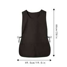 1pc Plain Color Fashionable Water-Resistant Apron, Loose Fit Multi-Pocket Design, Multipurpose For Kitchen, Restaurant, Outdoor Travel, Suitable For Women, Great Gift For Wife Or Mother - Multicolor - View 15