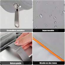 Organizador de Cables y Accesorios Electrónicos,Estuche Organizador Portatil de Viaje, Diseño Compacto para Cables, Cargador, Teléfono, USB, Tarjeta SD,Gris,36986231 - Verde - Ver 5