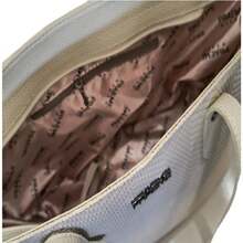 Large Women's Shoulder Bag Praeme Ideal For Everyday Use - Ivory - View 3