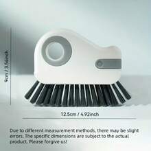 1 件装多色二合一窗槽及边角清洁器,配有可拆卸刷头 - 重型塑料踢脚线清洁器,适用于室内外,符合人体工程学的手柄设计,方便清洁窗台和玻璃轨道 - 彩色 - 查看 4