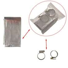 15cm, 60cm, 120cm, 200cm, 300cm Stainless Steel Exhaust Pipe Aluminum Foil Fiberglass Insulation Sleeve Kit, Suitable For RV Heater - GRG - View 6