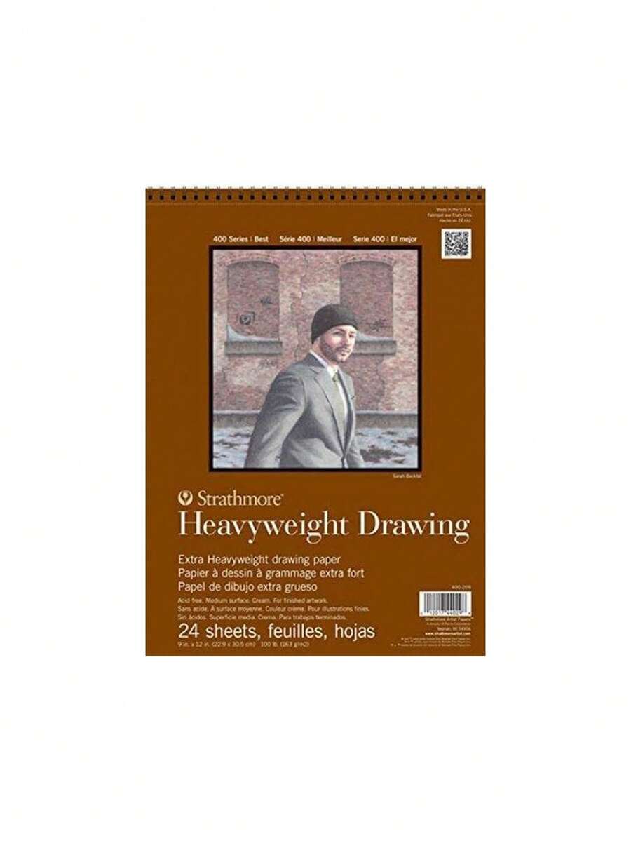 400 Series - Almohadilla de Dibujo Pesada, Superficie Media, Alambre de 14 x 17 Pulgadas, 24 Hojas,36979711 - Rosa Roja - Ver 1