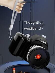 1pc Spy Mini Camera Stress Relief Toy, Camera Launcher Backpack Keychain One-Click Pendant Gift, Random Color Ejection Shell - Multicolor - View 6