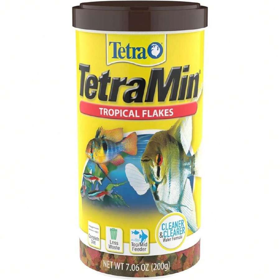 Alimento min Flakes para Peces con 200 Gramos,36979508 - Amarillo Mostaza - Ver 1