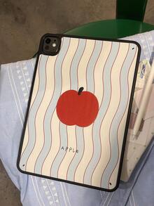 1个防震条纹苹果图案iPad保护套，黑色边框 - 平板电脑保护套，适用于iPad Mini、iPad 7/8/9/10/11、iPad Air 2024/2025、iPad Pro（不含iPad） - 彩色 - 查看 7