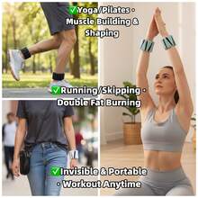 DEFIT Weighted Wristband Arm Strength Training Fitness Equipment Band Workouts Exercise Gear - Multicolor - View 4