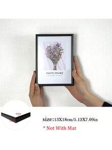 SURELIFE 1pc Photo Frame, Size 30x40cm/40x60cm, A4 Size, Black Aluminum Alloy Material, Suitable For Bedroom, Living Room Home Decor, Can Be Used As Gift, Birthday Gift, Graduation Gift, Etc.