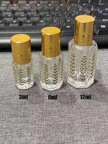 1/10 Gold Glass Ball Bottle, 3/6/12ml Electroplated Ball Bottle Massage Oil Bottle, Perfume Decanting Bottle, Glass Essential Oil Ball Bottle, Perfume Sample Packaging, Essential Oil Travel, Mother's Day Gift, Perfume Bottle, Suitable For Home And Travel, Easy To Carry - Gold - View 9