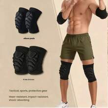 Breathable Foam Sports Knee Pads & Elbow Pads, Suitable For Sports: Football, Basketball, Volleyball, Hiking, Camping, Fitness Equipment, Healthcare Massage, Cycling, Winter Sports, Extreme Challenges, Martial Arts, Ping-Pong, Badminton, Tennis, And Other Ball Games - Multicolor - View 8